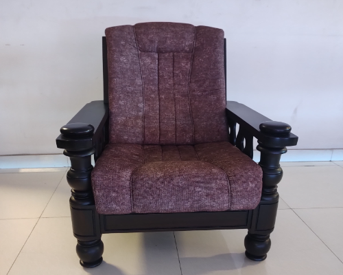 Kairali Settee Single Seater (Choco Satini Semi Mat)(50-50)